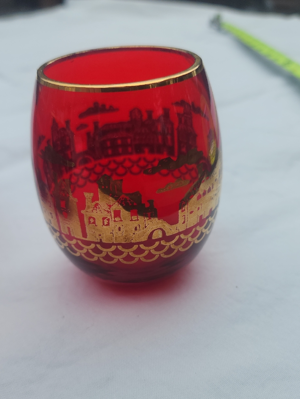 Murano Laguna Glass Small Glasses, Approx 3.25 Tall